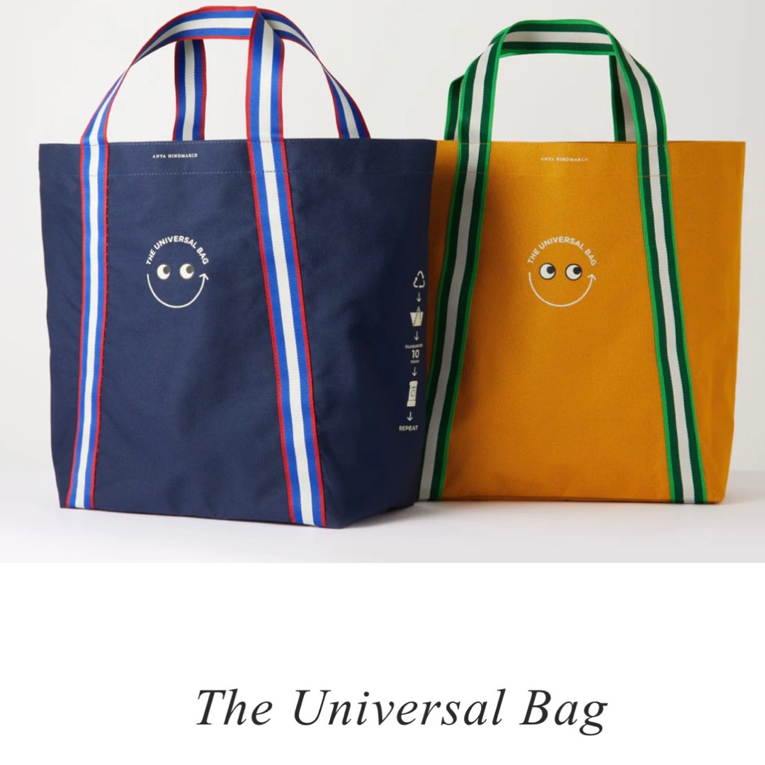 英國限定Anya Hindmarch The Universal Bag 環保袋, 名牌, 手袋及銀 