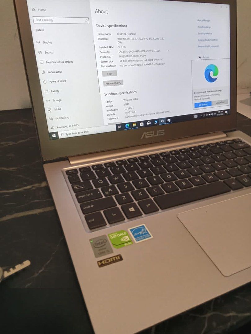 Asus Notebook Model number: 7265NGW An, Computers & Tech, Laptops ...