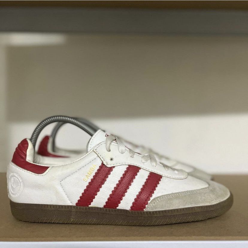 Authentic Adidas Samba OG Trainers White/Red, Men's Fashion, Footwear,  Sneakers on Carousell