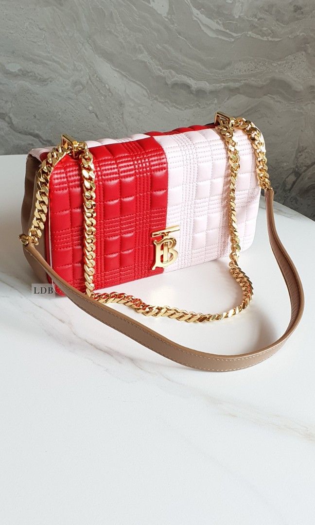 Authentic Bur berry TB Lola Tri Color Shoulder Crossbody Small