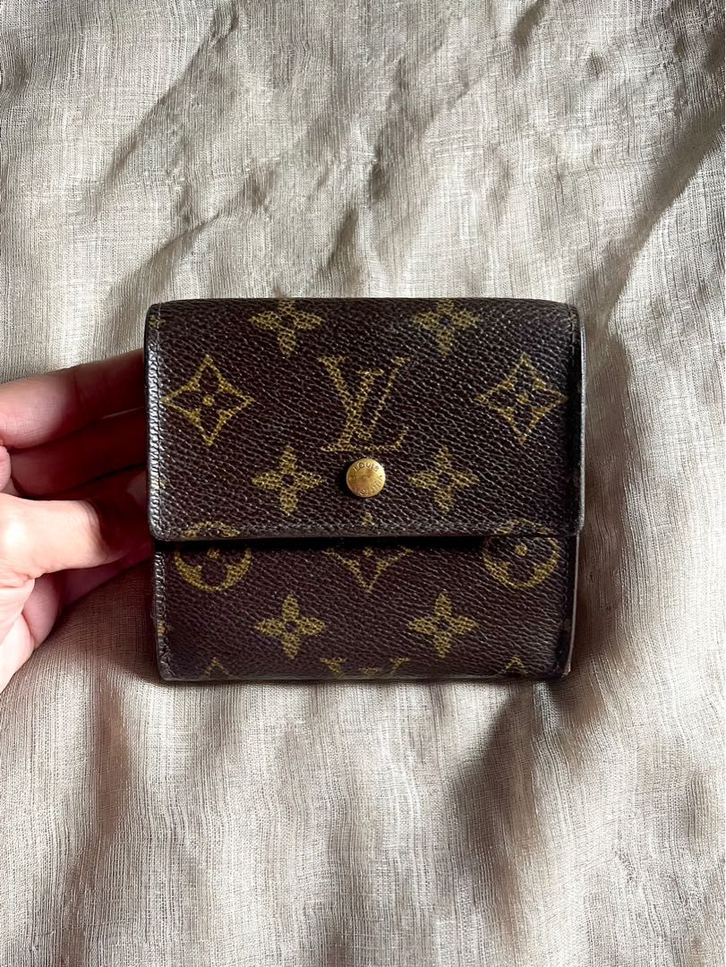 RARE Louis Vuitton VINTAGE leather Trifold wallet / bifold AUTHENTIC