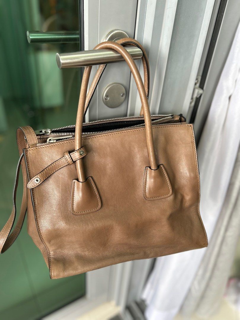 Prada online taupe bag