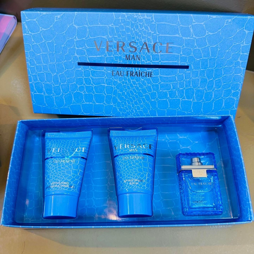 Authentic Versace Eau Fraiche Miniature Set on Carousell