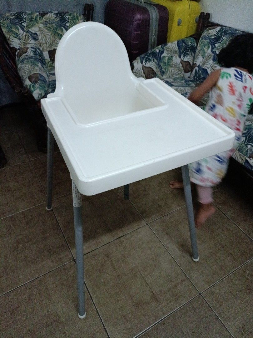 Ikea Chair Baby ANTILOP Highchair With Tray, White/white IKEA Indonesia main image 0