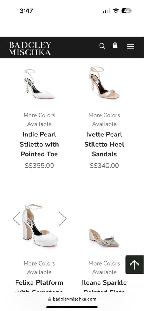 Badgley mischka clearance sparkly heels