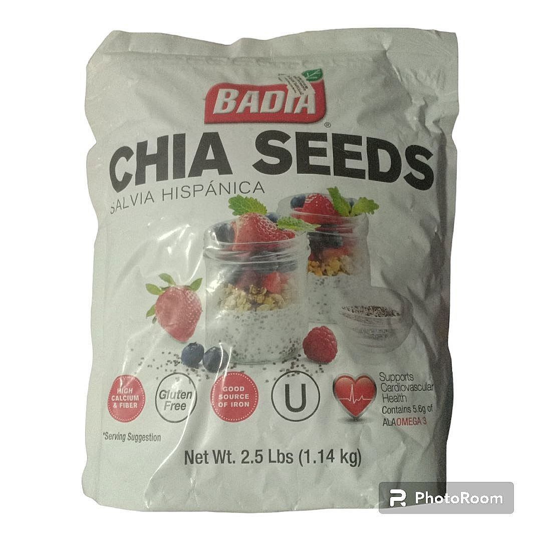 Badia Chia Seeds 2.5lbs, Health & Nutrition, Health Supplements, Health Food, Drinks & Tonics on