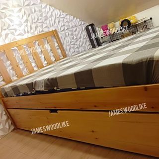 BEDFRAME WITH PULL OUT BED