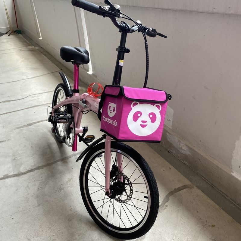 Big 18 Litre Front Block Folding Bike Bag Bicycle Carrier Basket 3sixty Foldie Foldable Food Dog Cat Pets Grab KNT2113
