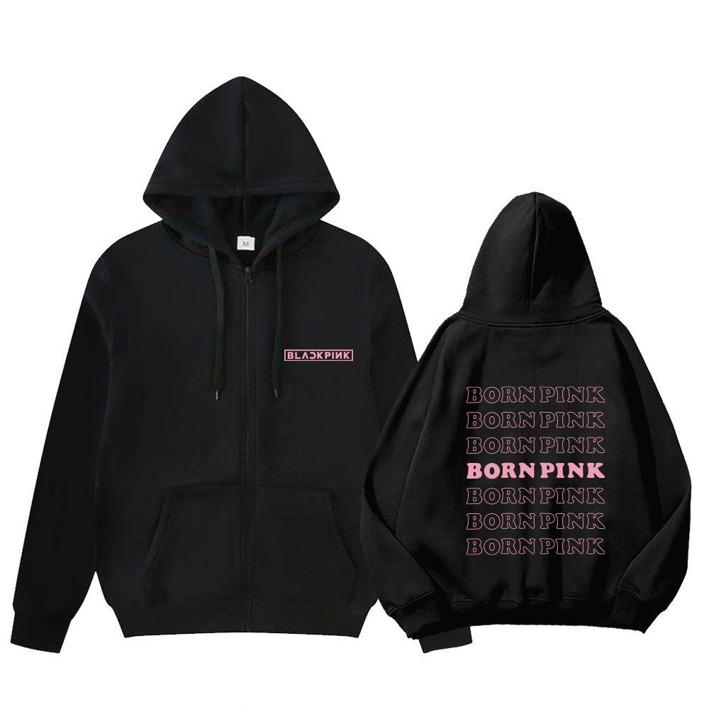 BLACK PINK BLACKPINK BORN PINK JACKET HOODIE LONG SLEEVE
