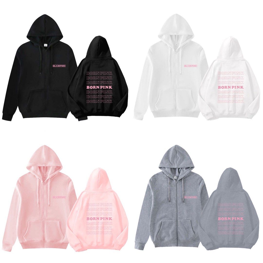 Jaket sales hoodie blackpink