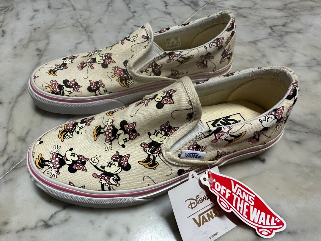 Minnie mouse slip on vans outlet