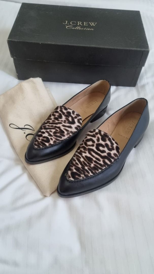 Brand new J Crew Collection Calf Hair Loafers Made in Italy size 6