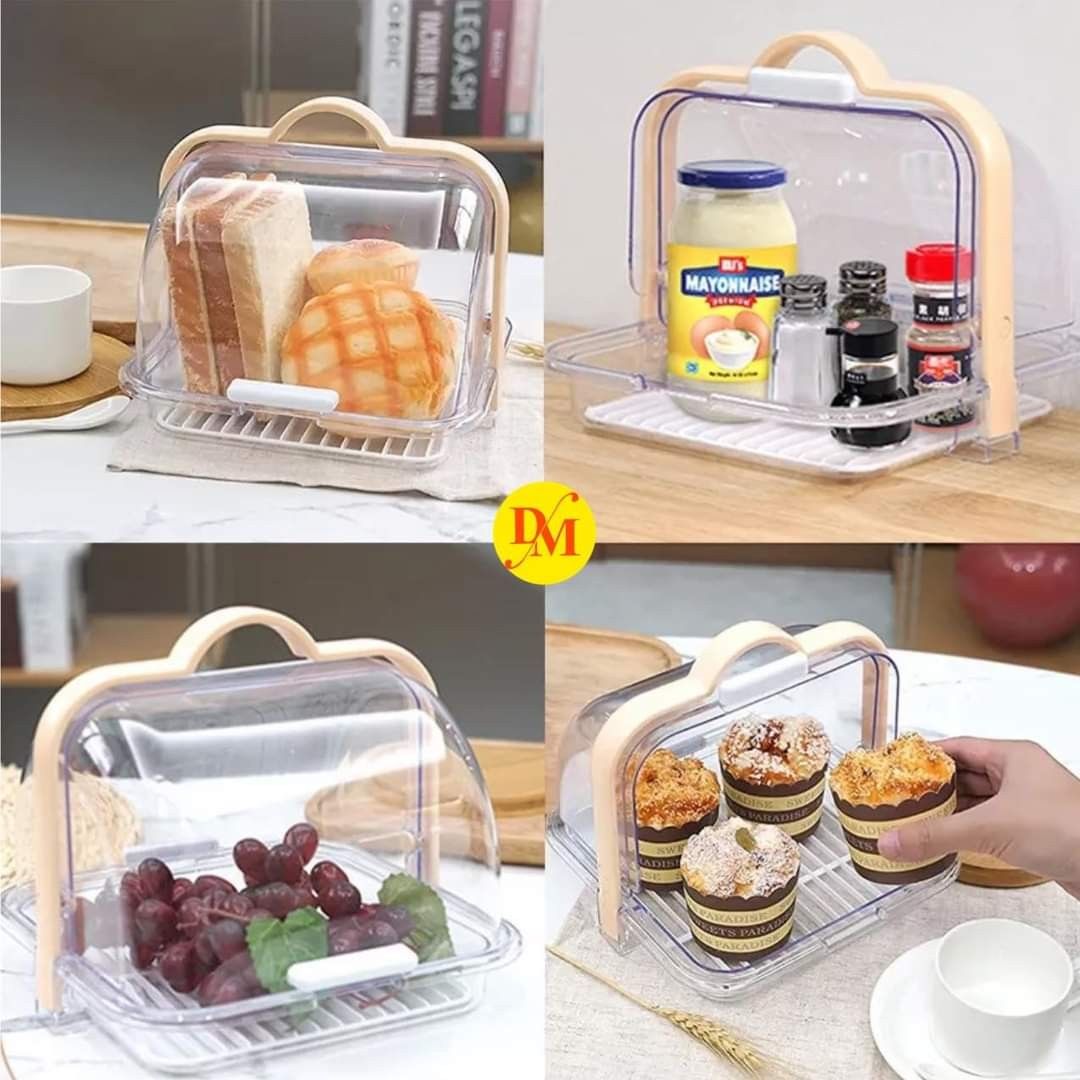 Bread fresh box (Category: Storage Boxes & Baskets) located in Mandaluyong City. Submitted by shopmla (Listing ID 1246249539, Image 2). Description: Bread fresh box Php 499. Acrylic material Flip cover Sf applies COD Lalamove Gcash Bpi family.
