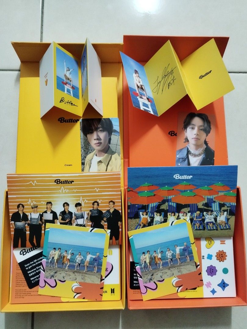 BTS Butter Album Set with PC & Poster, Hobbies & Toys, Collectibles