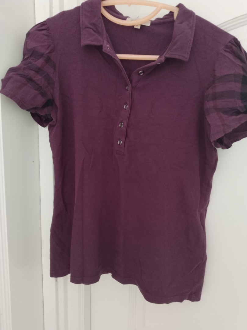 Burberry polo shirt, Women's Fashion, Tops, Blouses on Carousell