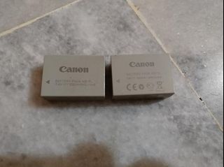 Canon Orignal NB-7L Lithium Ion Battery For (G12, G11, G10 )Tiptop Condition 2X BATTERY
