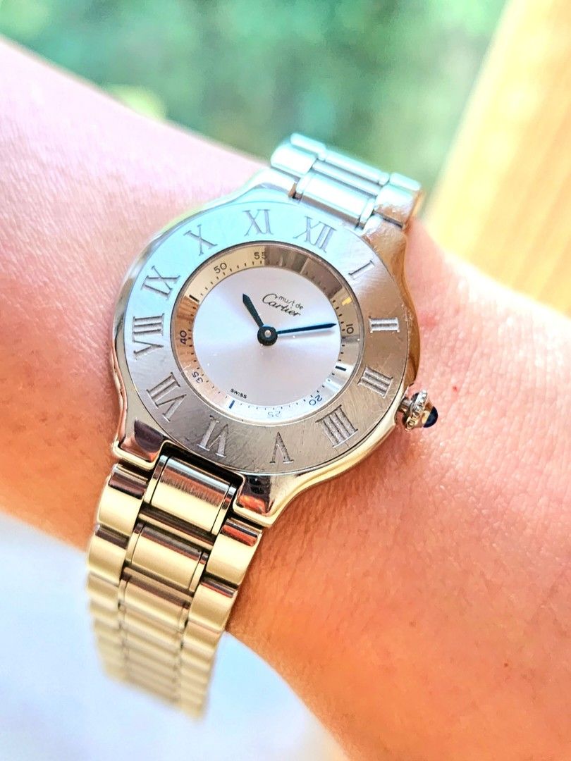 Must de cartier quartz ladies watch outlet
