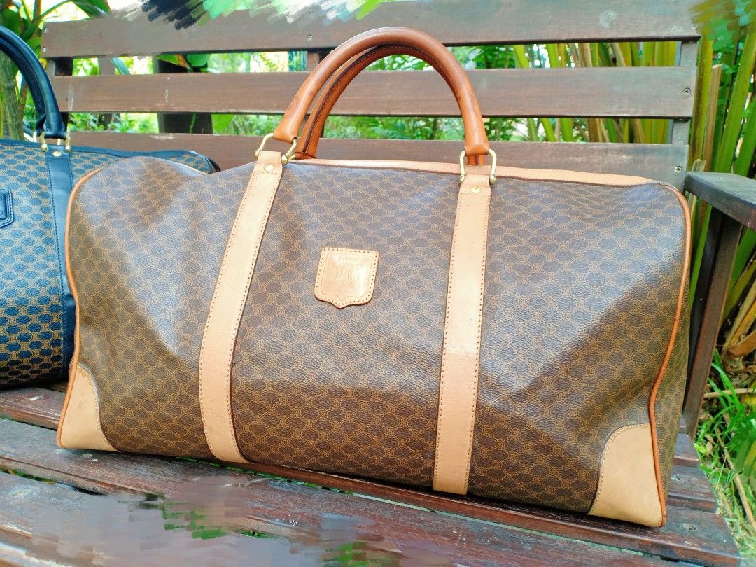 Macadam Travel Bag, Used & Preloved Celine Travel Bag, LXR USA, Brown