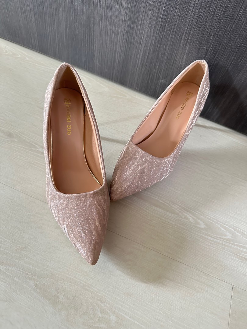 Champagne Heels, Women's Fashion, Footwear, Heels on Carousell