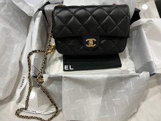 Chanel Classic Mini Flap Quilted Lambskin Crossbody Bag