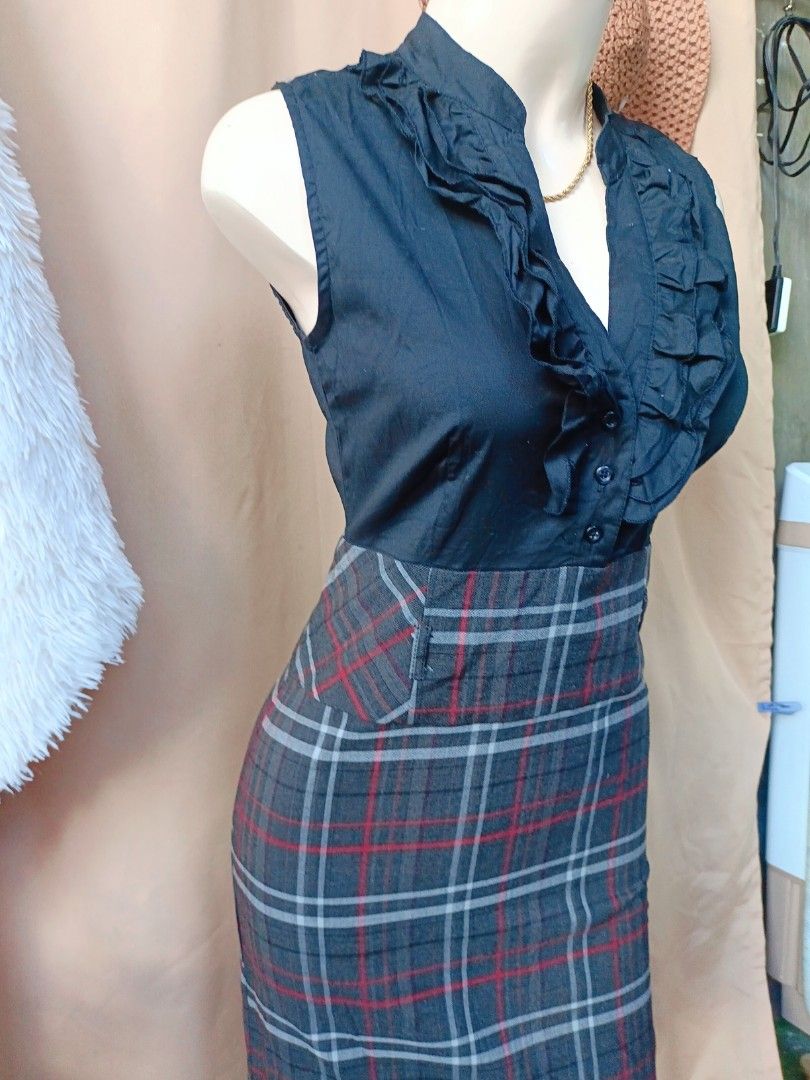 Charlotte russe plaid shop dress