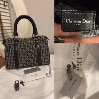 Christian Dior Mini Saddle Bag Black Ultramatte For Women 19.5cm