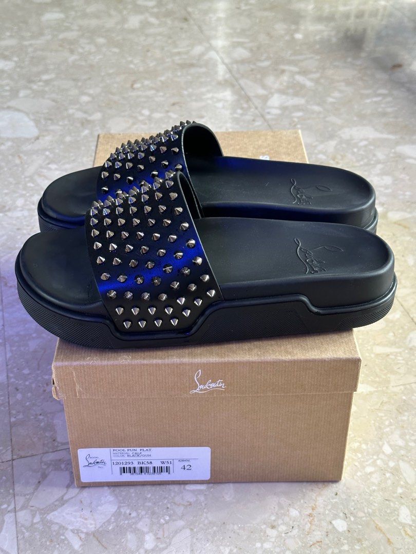 Christian Louboutin Pool Fun Flat Men s Fashion Footwear