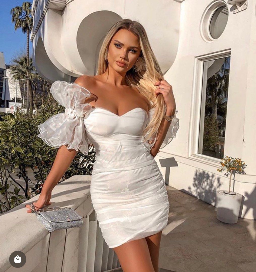 All white hotsell club dress