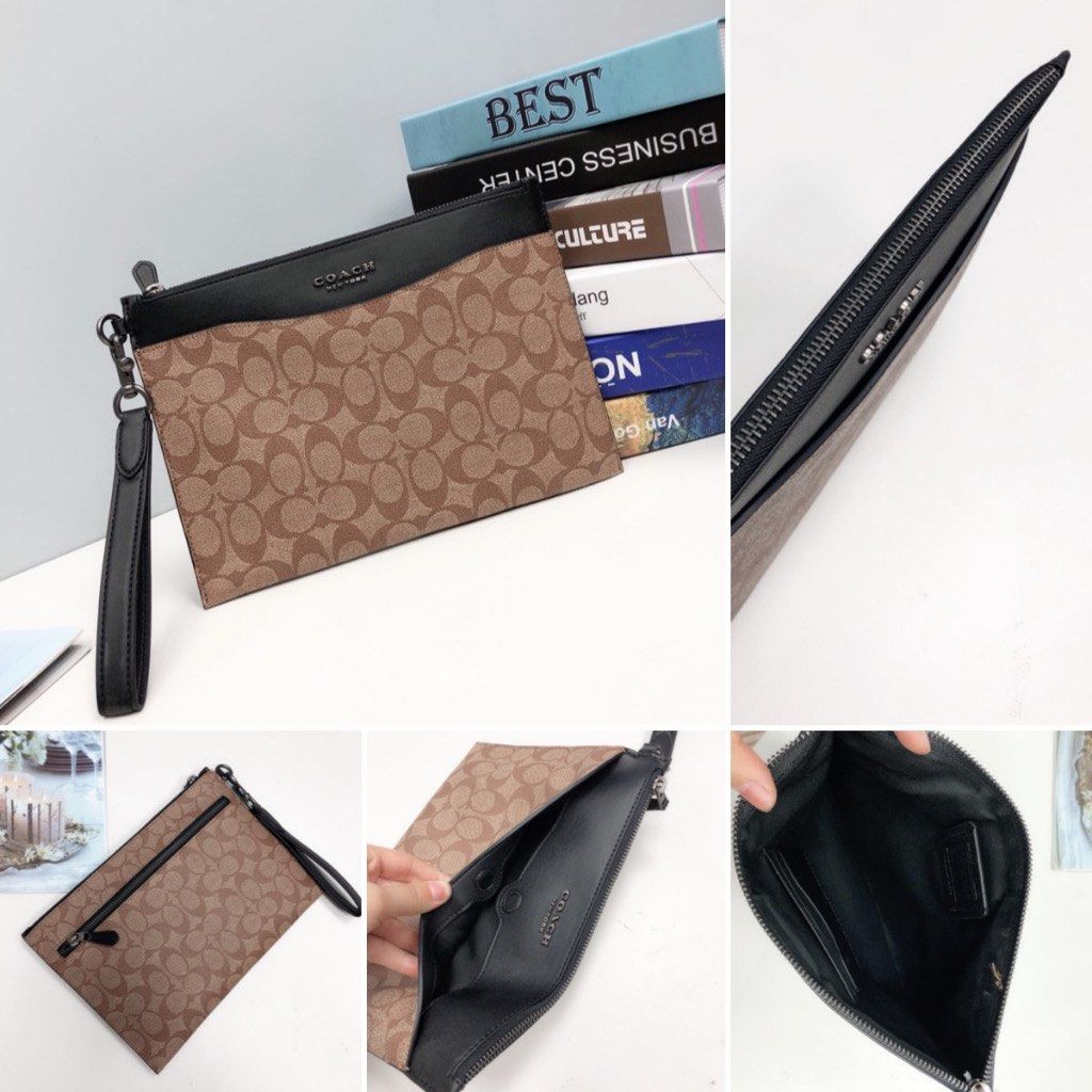 Coach Beckett Slim Pouch in Signature Canvas 91285