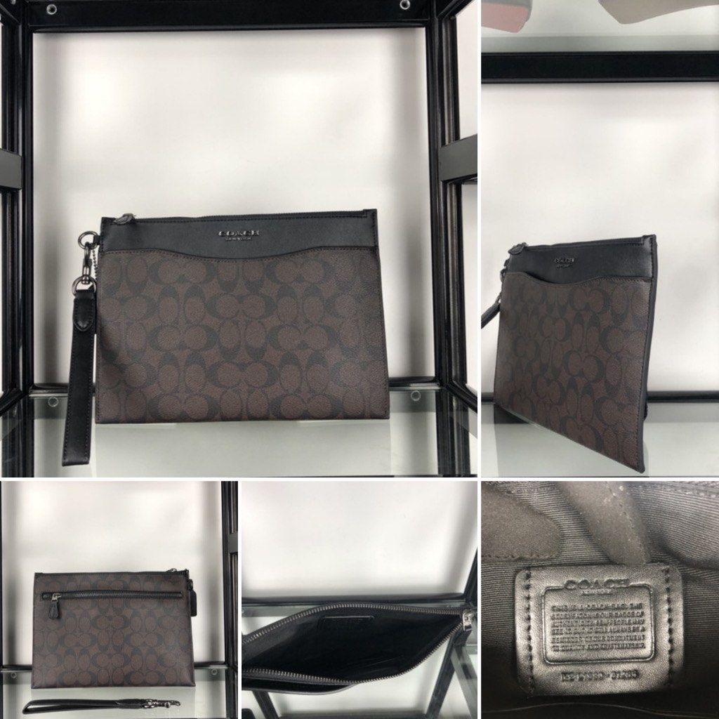Coach Beckett Slim Pouch in Signature Canvas 91285