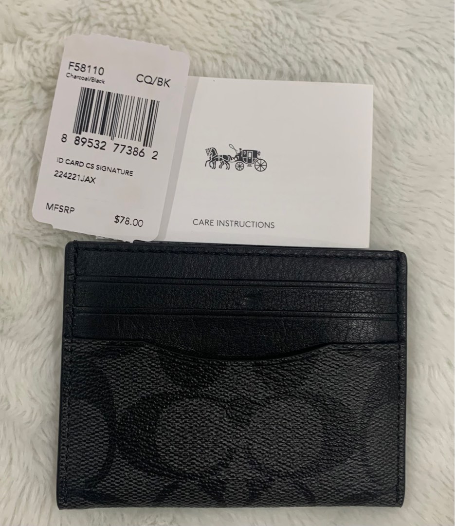 Coach Card Holder, Men's Fashion, Watches & Accessories, Wallets & Card