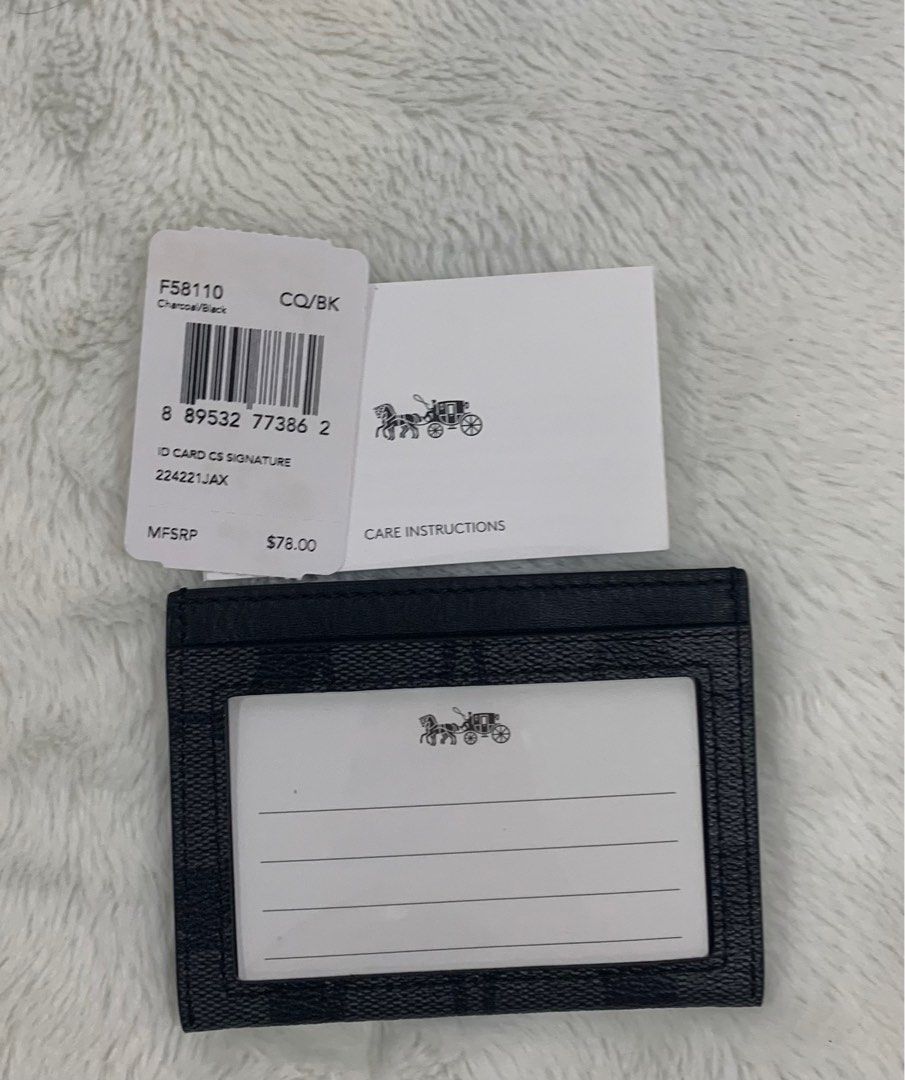 Coach Card Holder, Men's Fashion, Watches & Accessories, Wallets & Card