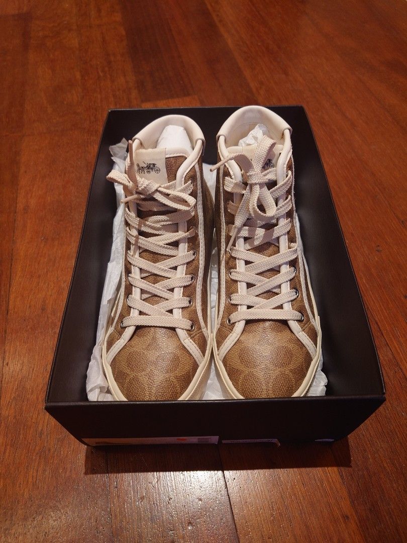 Coach Citysole High Top Platform Sneaker in Signature canvas with