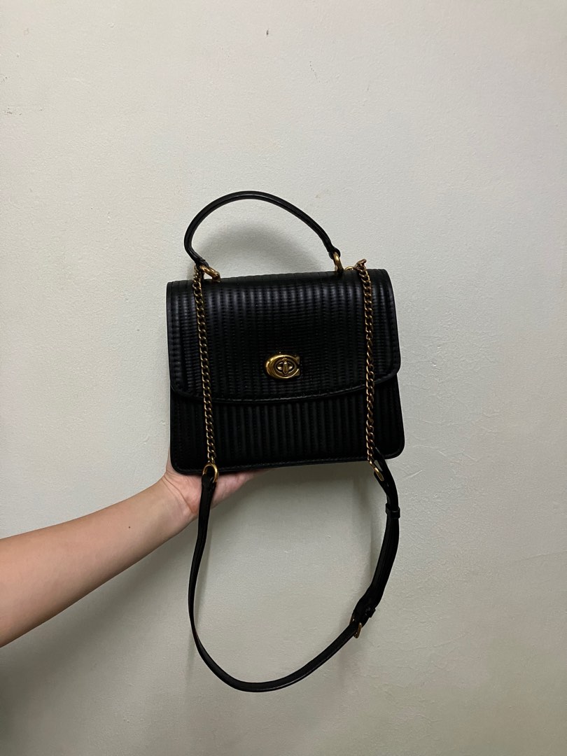 Coach Parker Top Handle with Quilting, Women's Fashion, Bags & Wallets