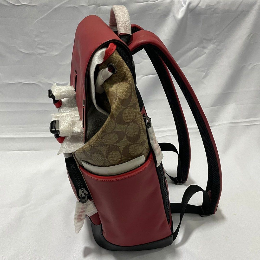 COACH Track Backpack In Signature Canvas