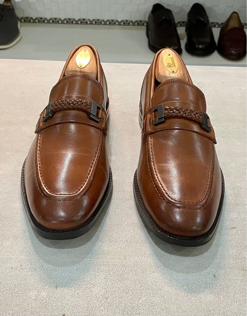 Cole Haan British Tan Warner Grand Bit Loafers