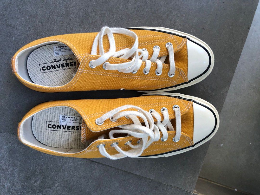 Lemon Chrome All Star Chuck Taylor Yellow Yellow Converse Low Top