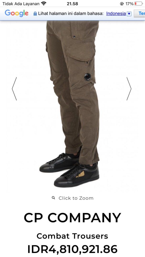 Cp company cargo pants, Fesyen Pria, Pakaian , Bawahan di Carousell