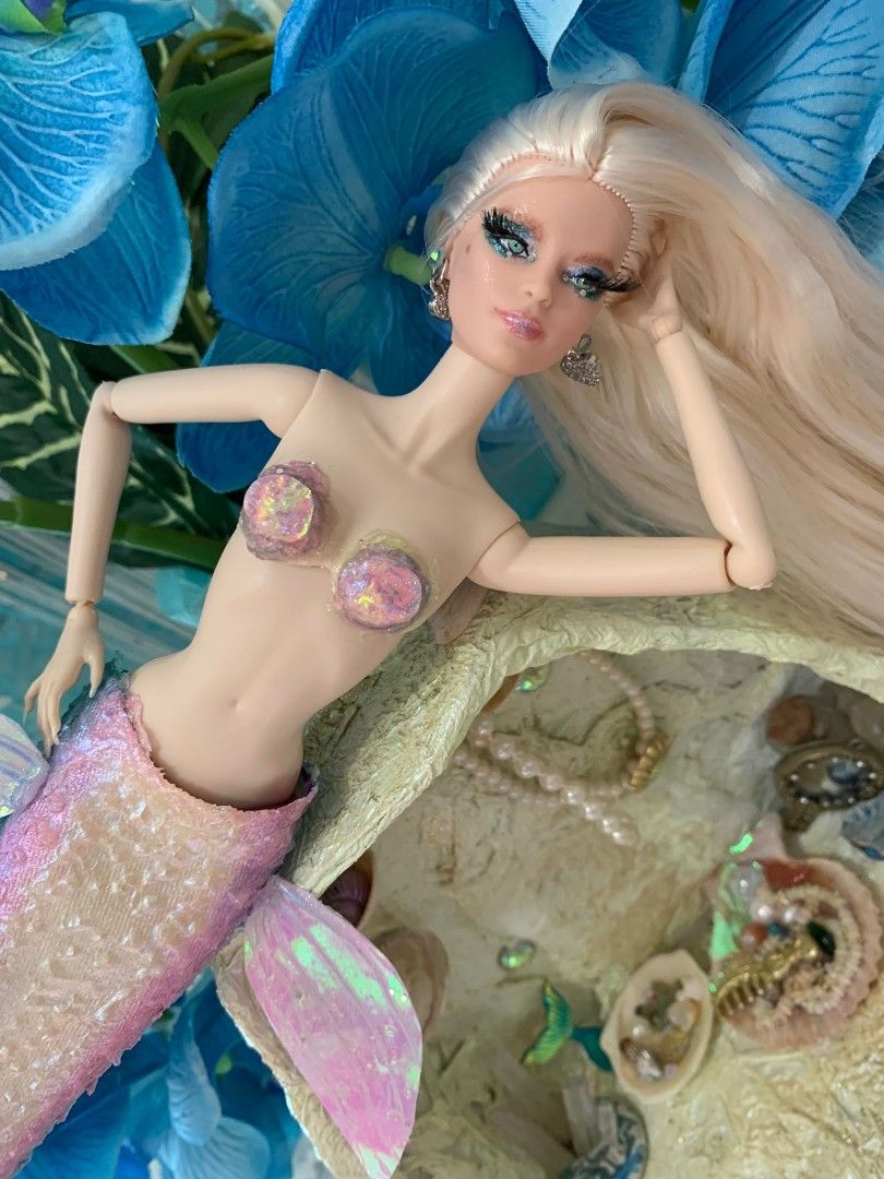 Personalized mermaid doll sales
