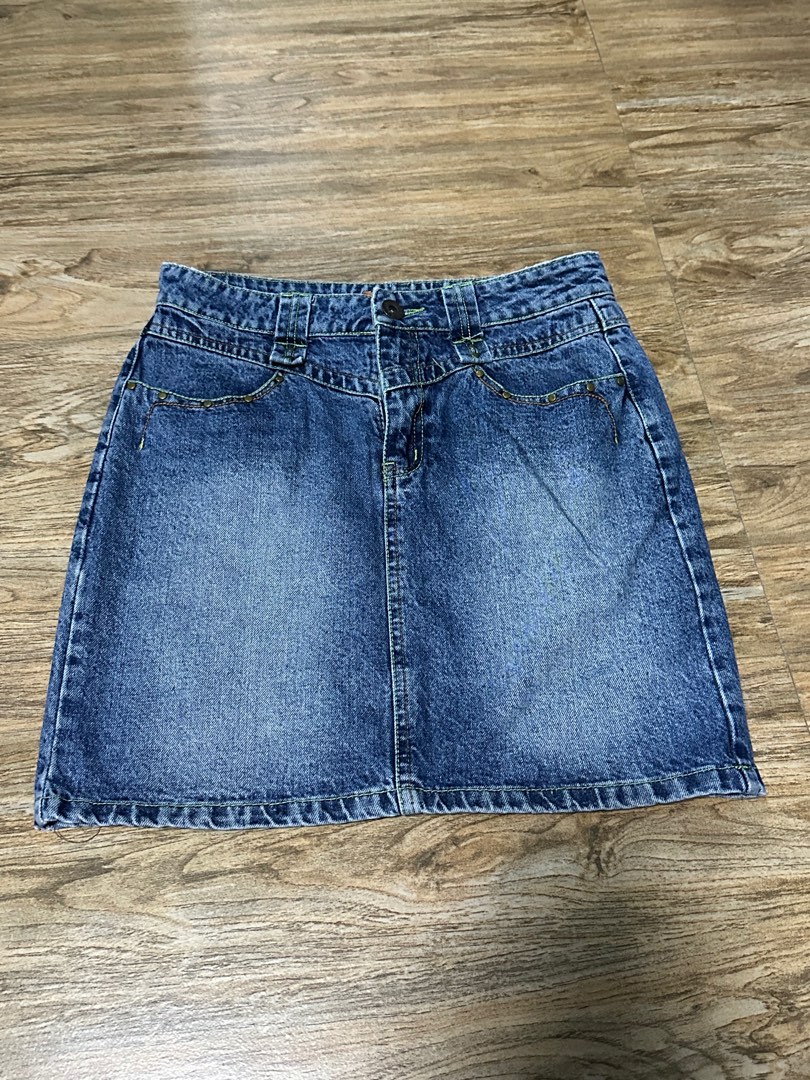 Dark Denim Skirt on Carousell