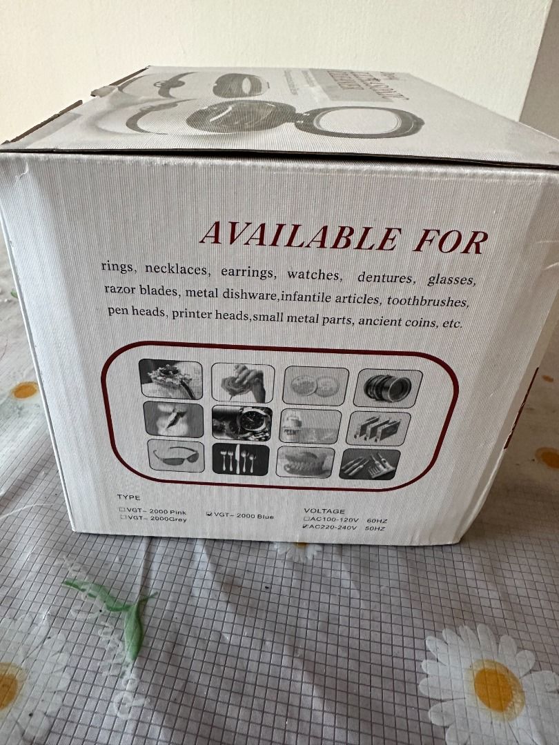 Digital UltraSonic Cleaner VGT2000, Furniture & Home Living, Cleaning