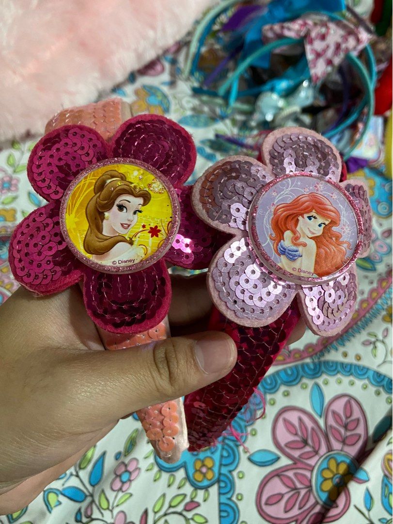 Disney Belle & Ariel Headbands on Carousell