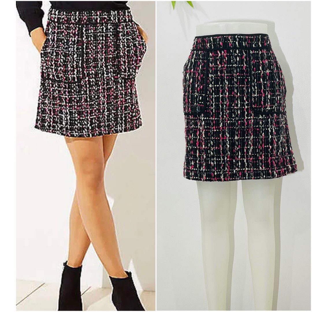 Elegant Loft Tweed Skirt Women s Fashion Bottoms Skirts on