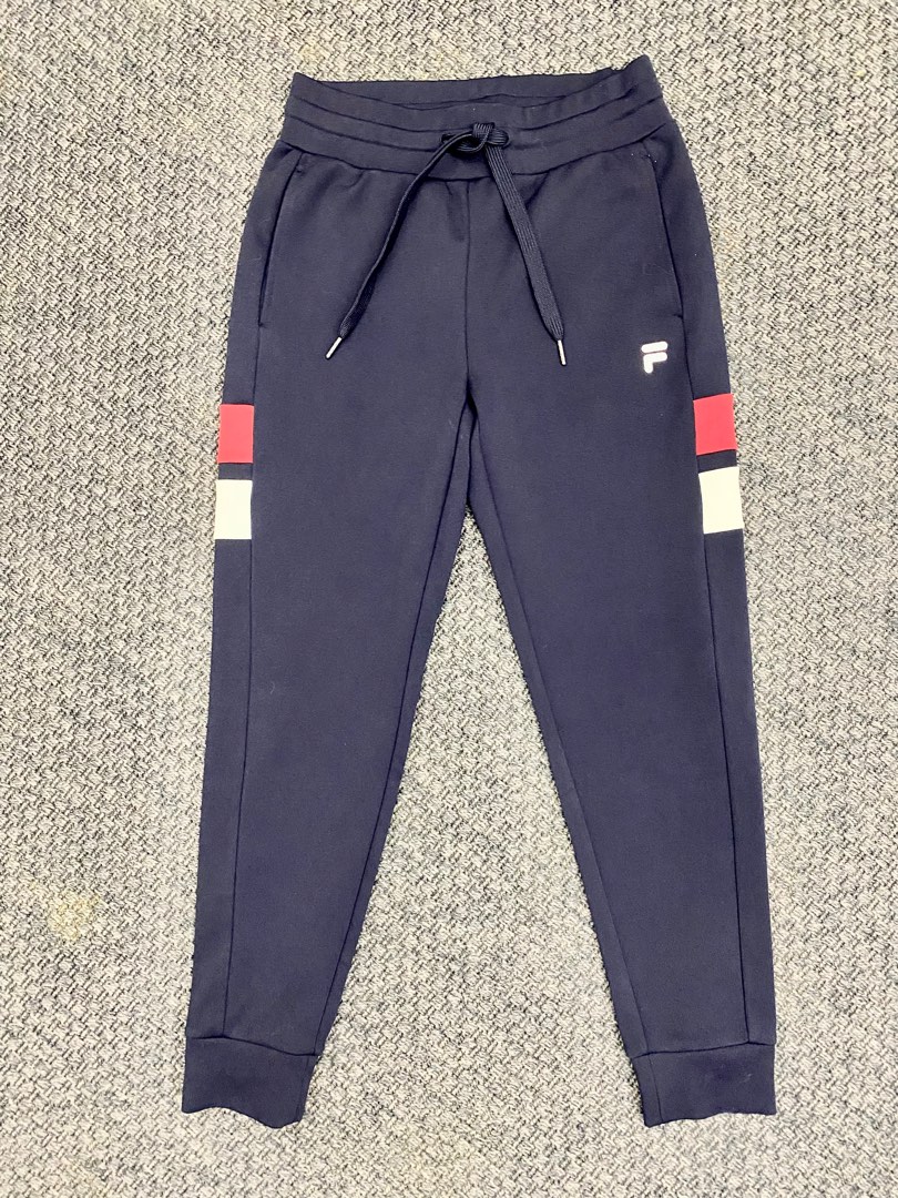 Fila track pants men, Men's Fashion, Bottoms, Joggers on Carousell