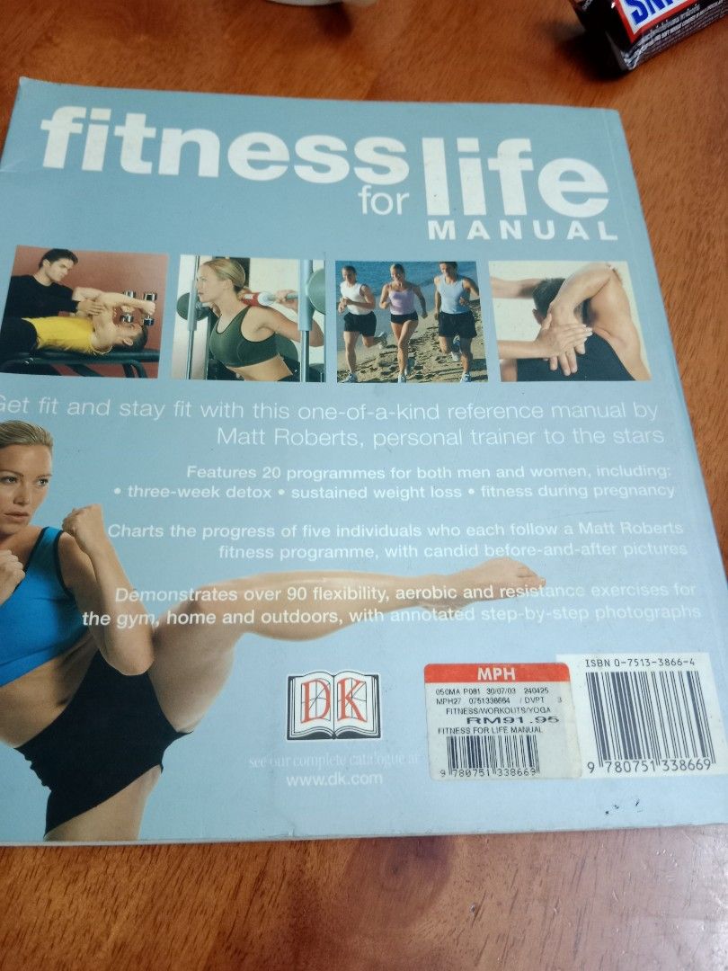 Fitness for life manual by Matt Roberts DK series. Hobbies Toys