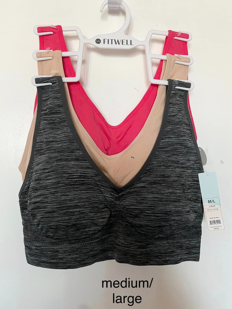 fitwell bra underwear 3pcs branded original sale med/large 1800, Women's  Fashion, Undergarments & Loungewear on Carousell
