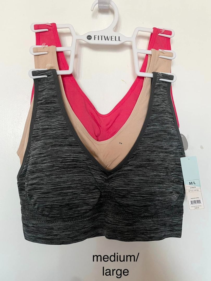 fitwell bra underwear 3pcs branded original sale med/large 1800