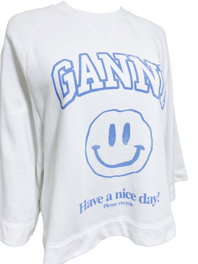 Ganni smiley sweatshirt Luxury Apparel on Carousell