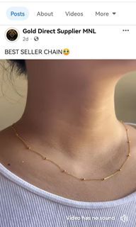 Gold beaded necklaces