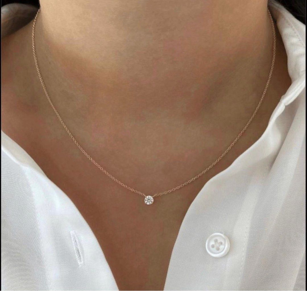 Cartier solitaire clearance diamond necklace